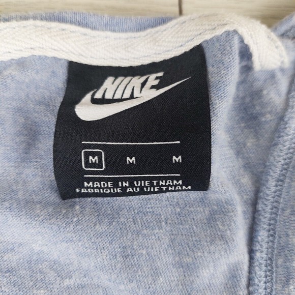 Nike Sportswear Tank Top Womens‎ Medium Racerback Blue Swoosh Active Gym Workout - Picture 4 of 6